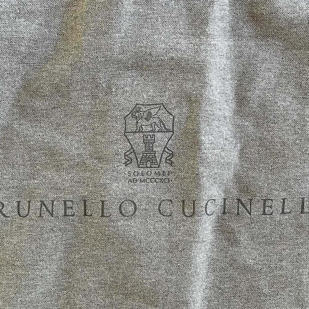 Brunello Cucinelli Luxury Garment Cover Dust Bag Zipped Storage.